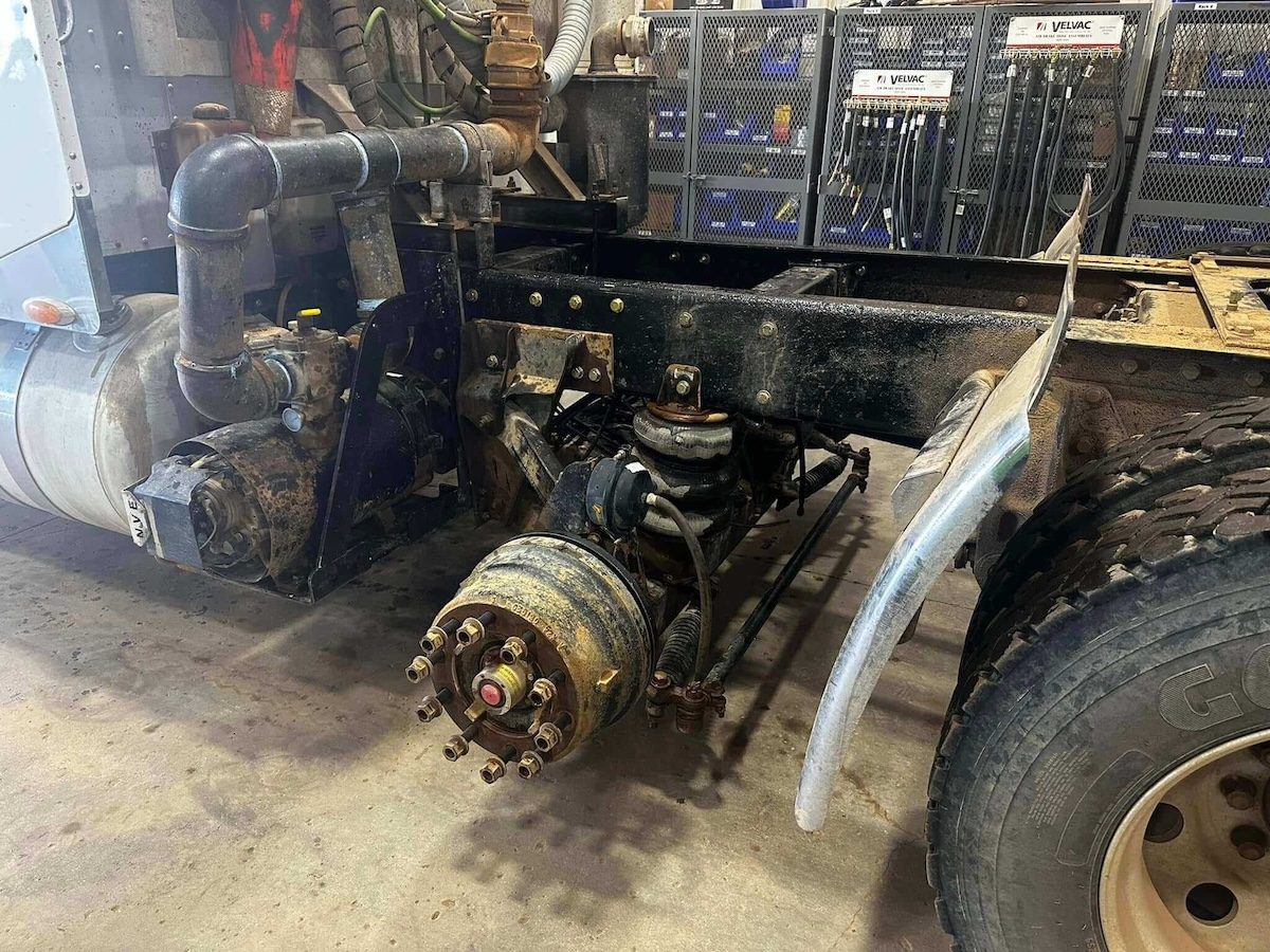 Axle and suspension teardown for repair